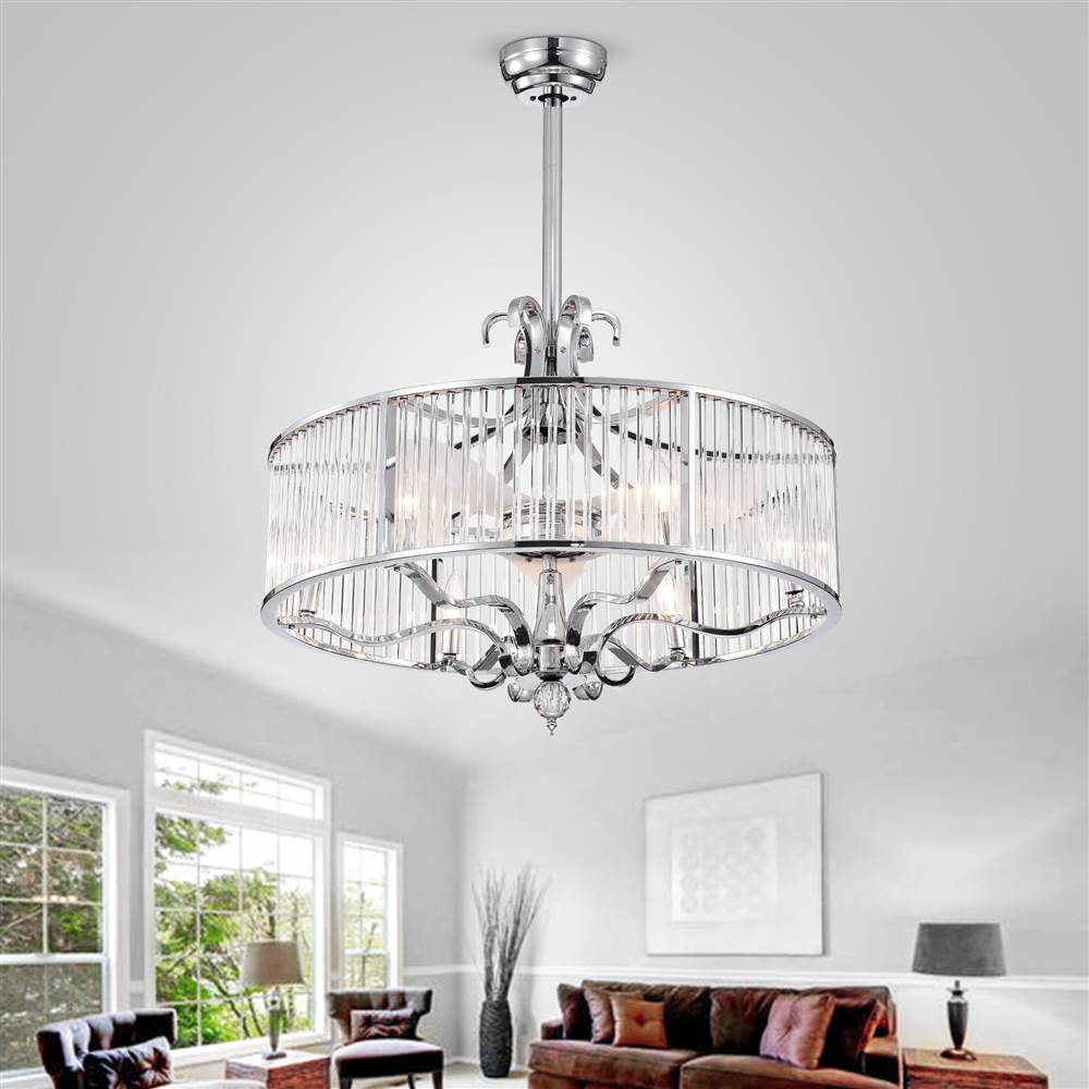 Safavieh Geneve 6-Light Glam Ceiling Fan