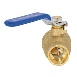 EASTMAN 34 in. x 34 in. Brass Sweat C x C Heavy Duty Full Port Ball Valve 20063LF