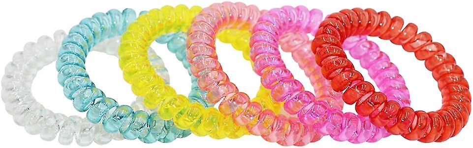 Sensory Stretchy Kids Bracelets， 6 Pack Funny Speech And Communication Aid Coil Toys For Boys Girls With Autism Adhd Fidget Anxiety Or Special Needs -