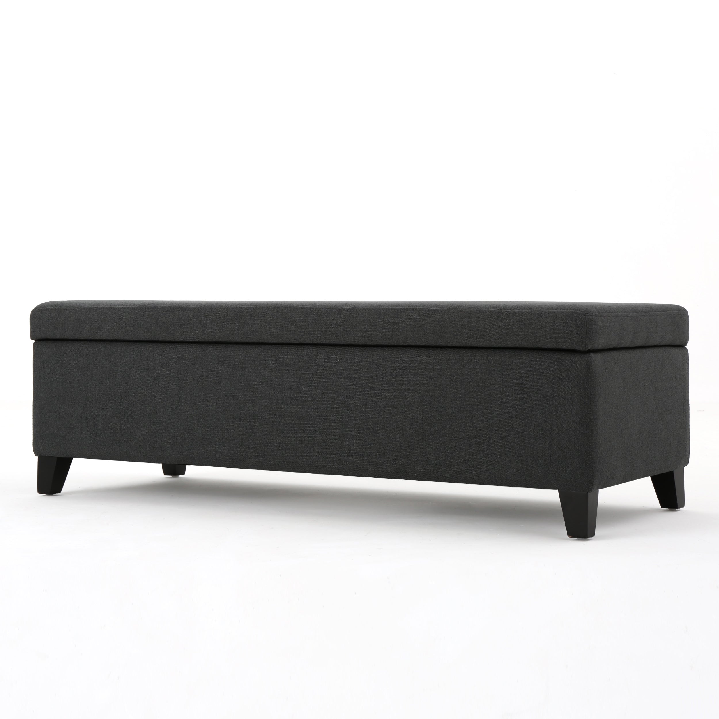 Annis Rectangle Fabric Storage Ottoman Bench