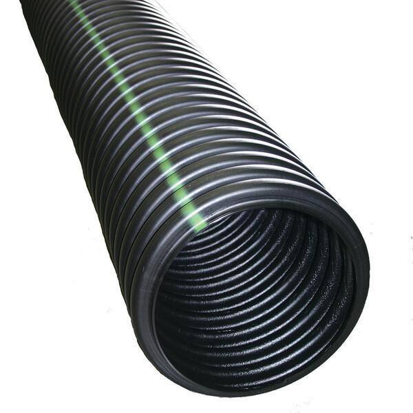 Advanced Drainage Systems 4 in. x 100 ft. Singlewall Solid Drain Pipe 04510100