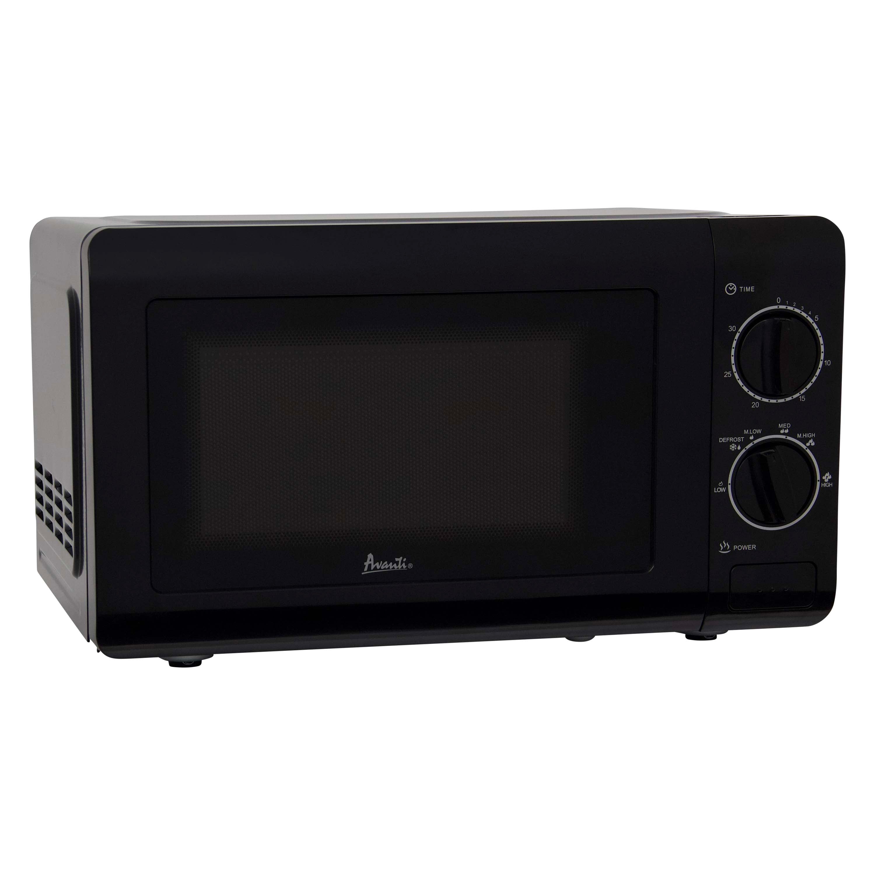 Avanti Microwave Oven with Mechanical Dials, 0.7 cu. ft., in Black (MM07V1B)