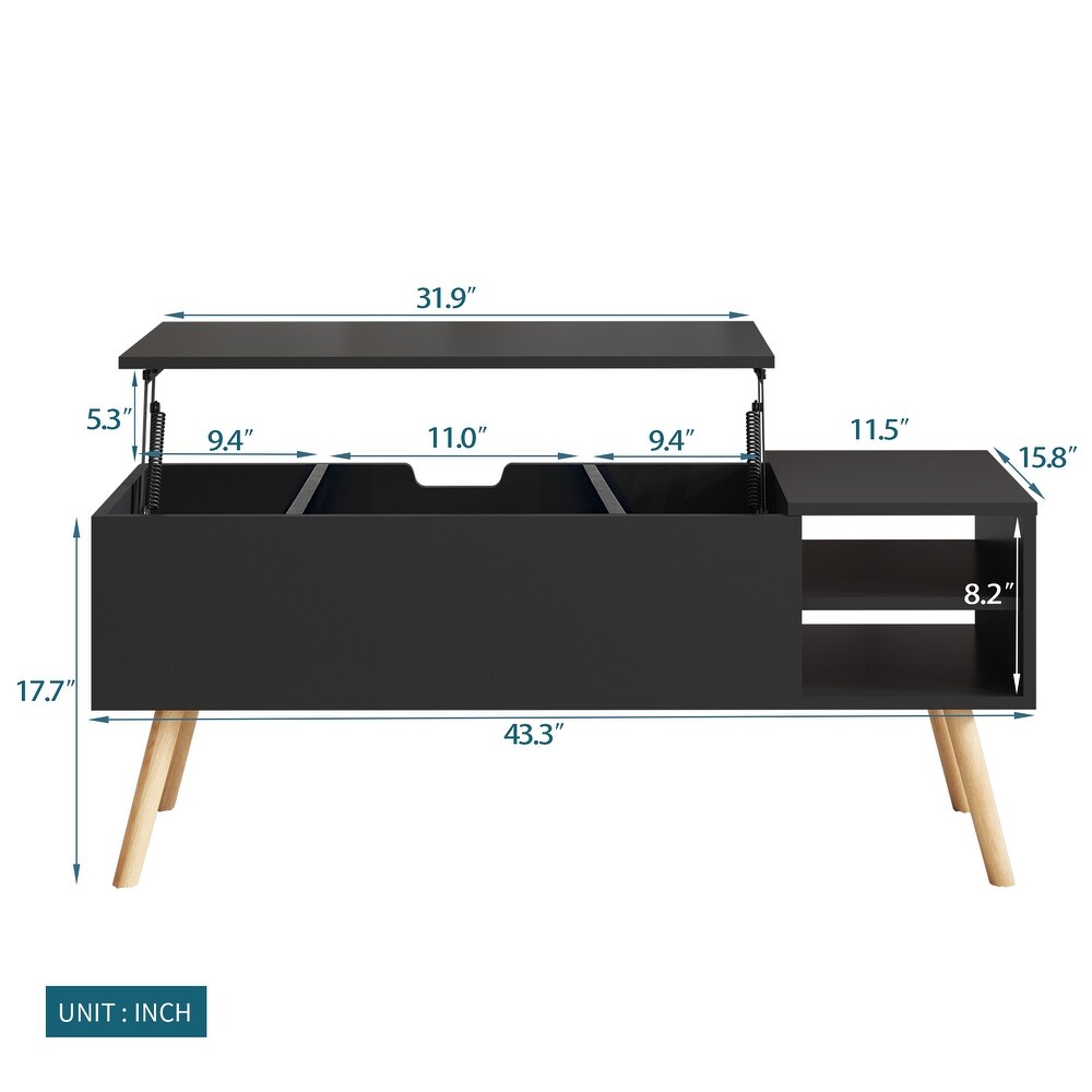 Coffee Table  Computer Table with Large Storage Space