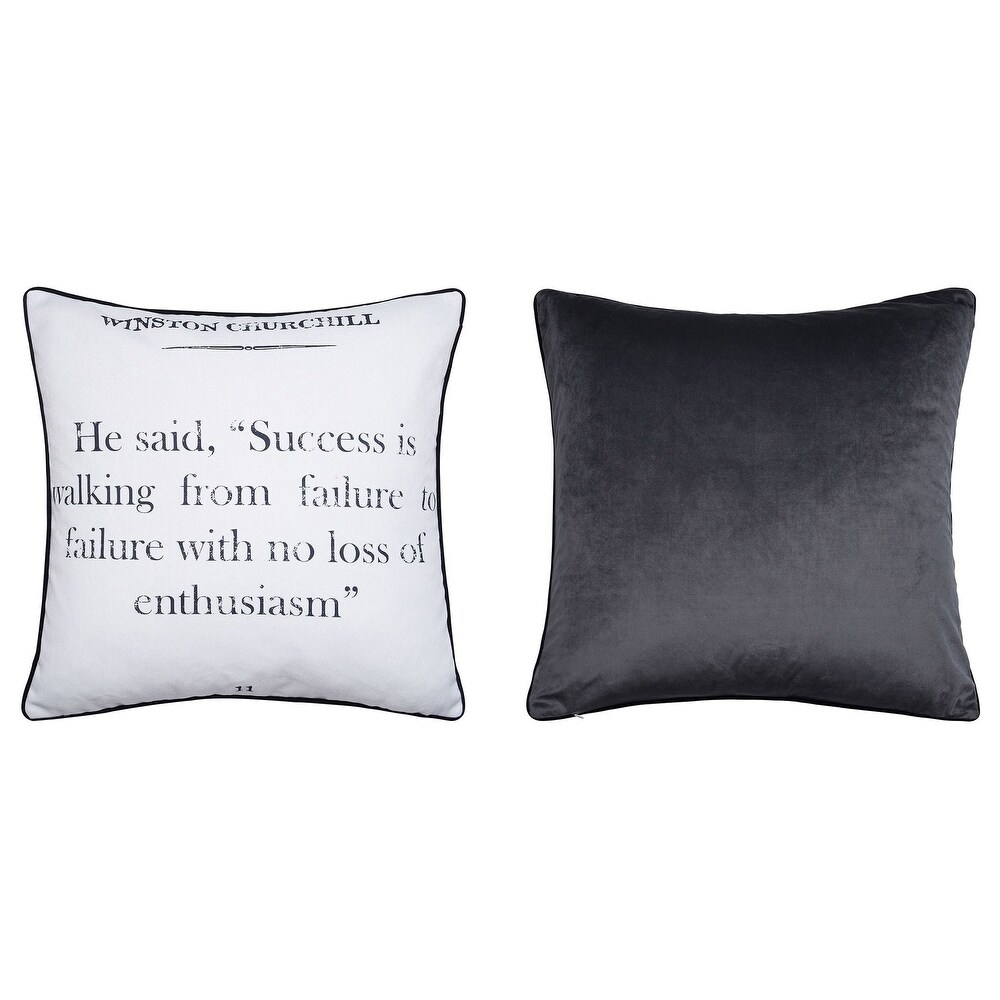 Dann Foley   Double Sided Quote Pillow