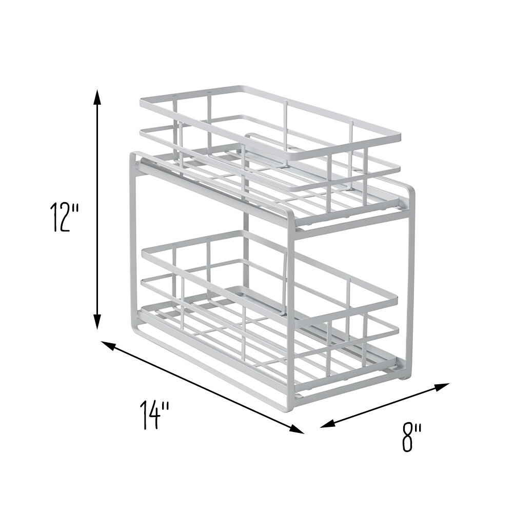 Kitchen Countertop Organizer with Drawers  White