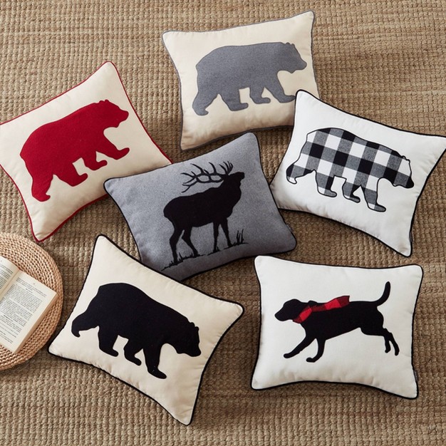 Bear Lumbar Throw Pillow Eddie Bauer