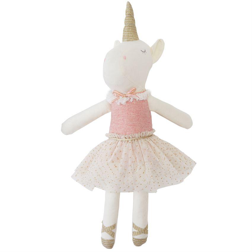 Plush Ballerina Unicorn Doll (Pink Shirt)