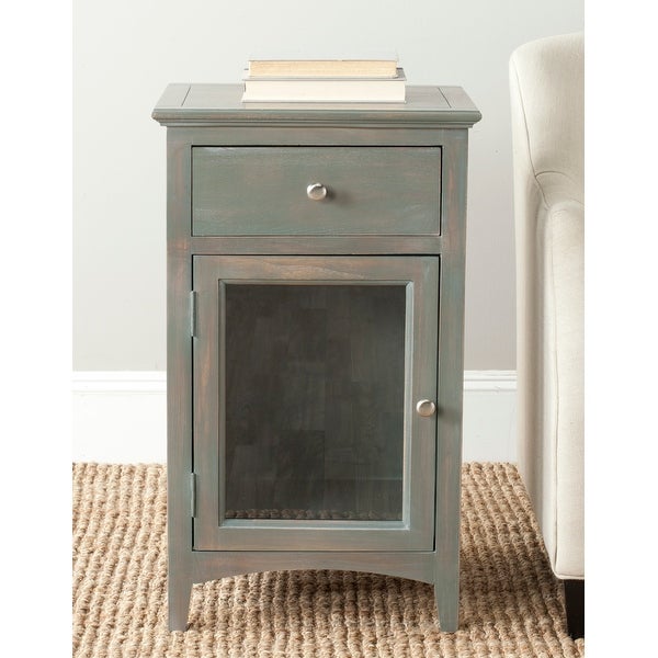 SAFAVIEH Ziva Ash Grey End Table - 17.9