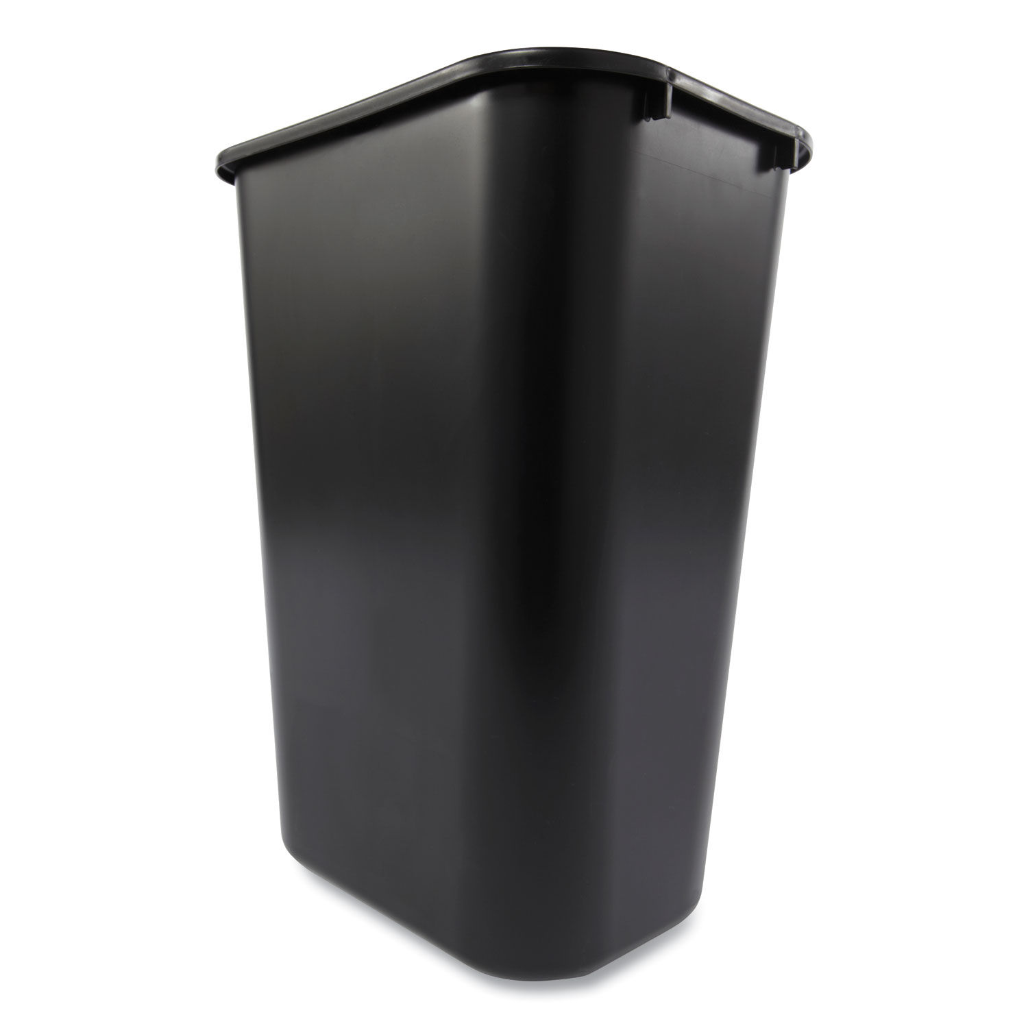 Deskside Plastic Wastebasket by Rubbermaidandreg; Commercial RCP295700BK