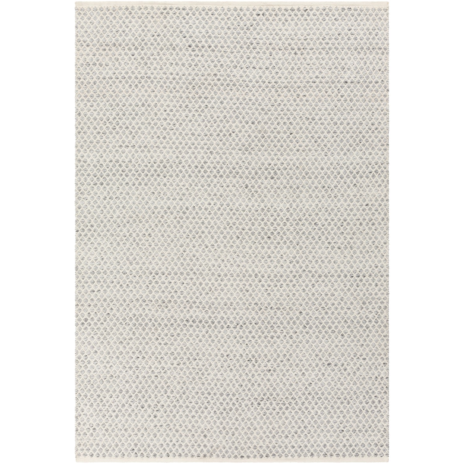 Azalea Hand Woven Indoor/Outdoor Rug in Medium Gray, White, Ink