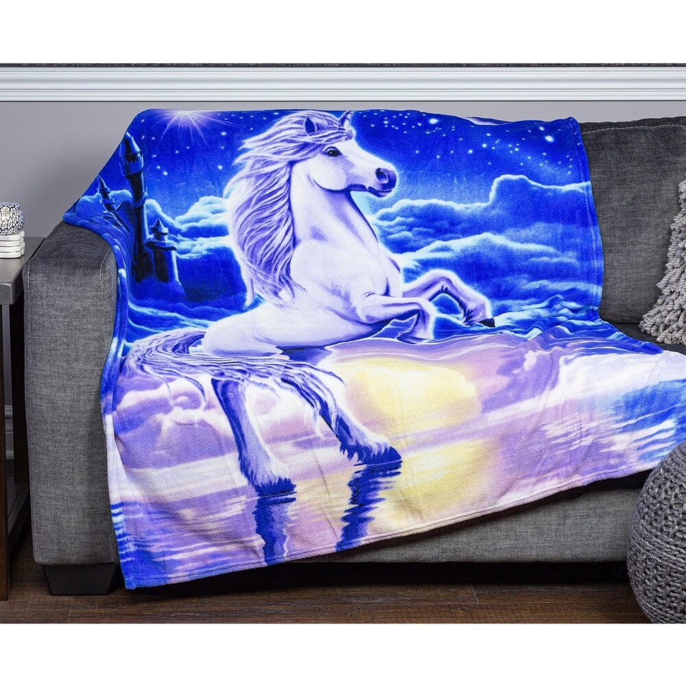 Unicorn Super Soft Plush Fleece Throw Blanket