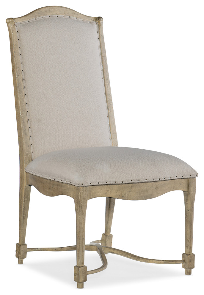 Ciao Bella Upholstered Back Side Chair  Natural   French Country   Dining Chairs   by Hooker Furniture  Houzz