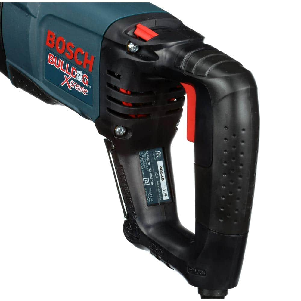 Bosch Bulldog Xtreme 8 Amp 1 in. Corded Variable Speed SDS-Plus Concrete/Masonry Rotary Hammer Drill with Carrying Case 11255VSR