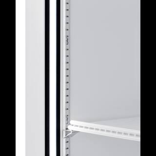 Summit Appliance 21.34 cu. ft. Commercial Upright Display Refrigerator Glass Door Merchandiser in White SCRR261G