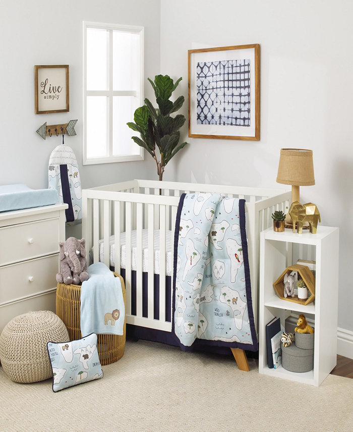 NoJo Little Explorer 8-Piece Crib Bedding Set