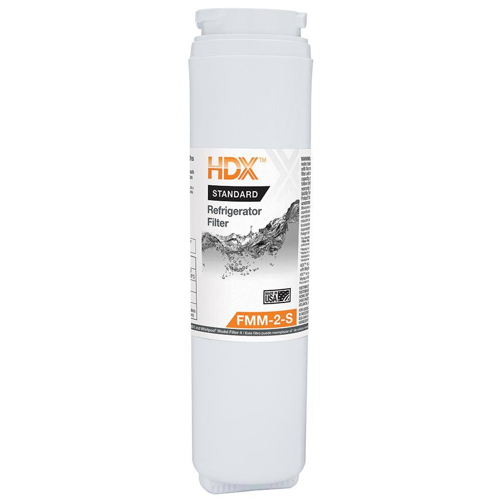 HDX FMM-2-S Standard Refrigerator Water Filter Replacement Fits Whirlpool Filter 4 107111