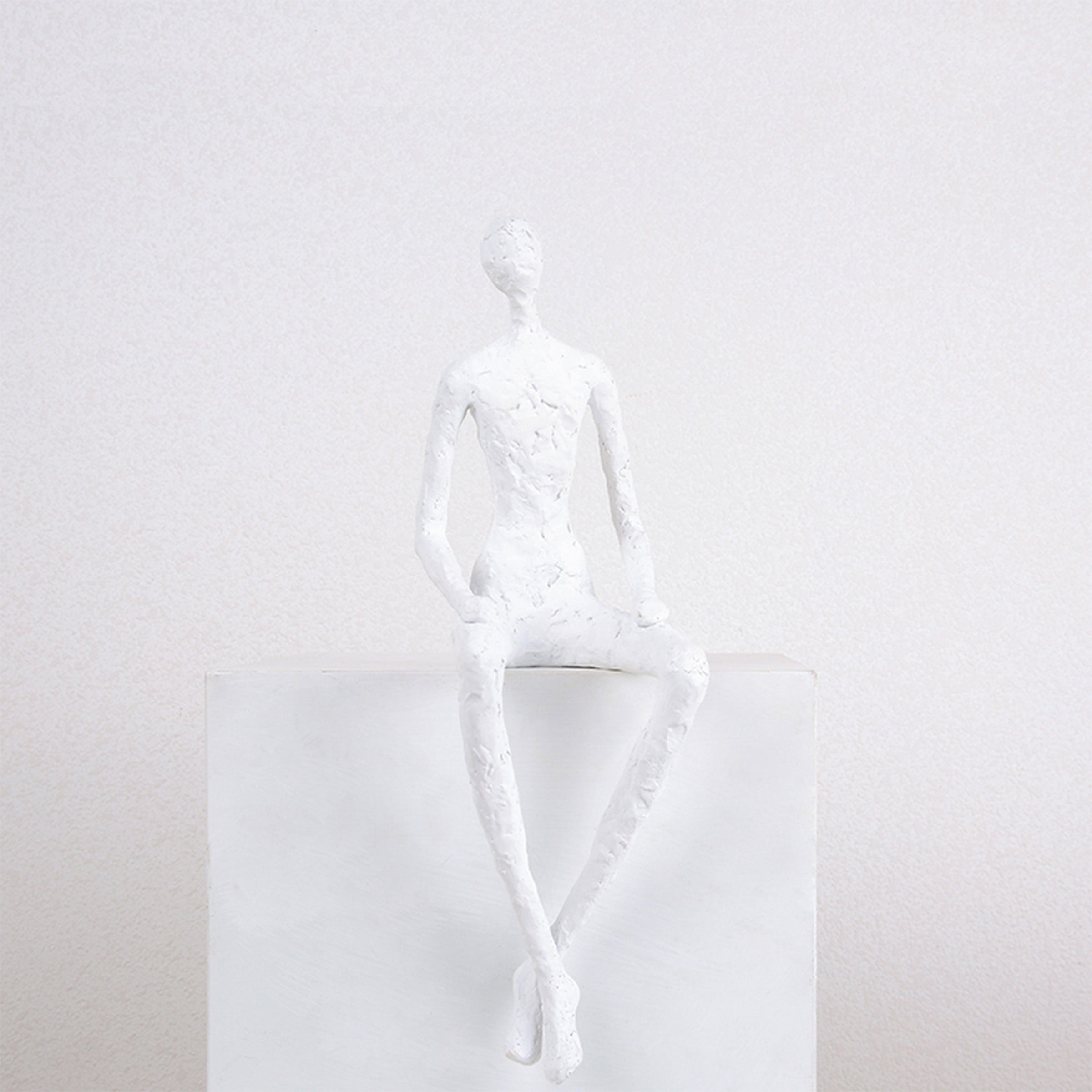 Pre Order 25 Days Delivery White Figure Resin  Decoration Fa-Sz2033B