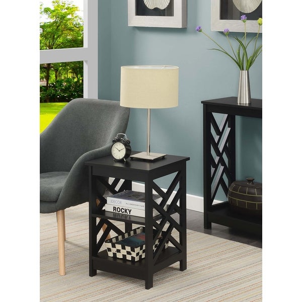 Copper Grove Zeus End Table with Shelves