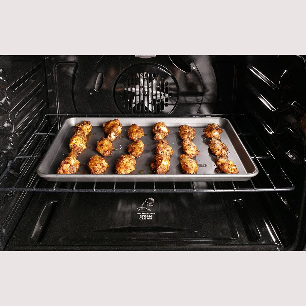 GE Profile 30-inch Freestanding Gas Range with True European Convection Technology PCGB965YPFS