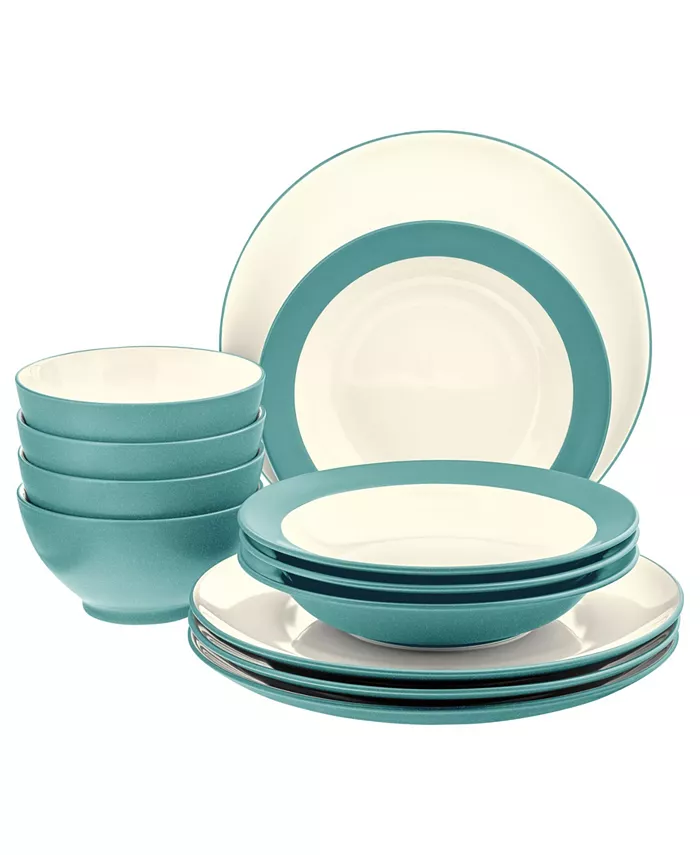 Noritake Colorwave Coupe 12-Piece Dinnerware Set Service for 4