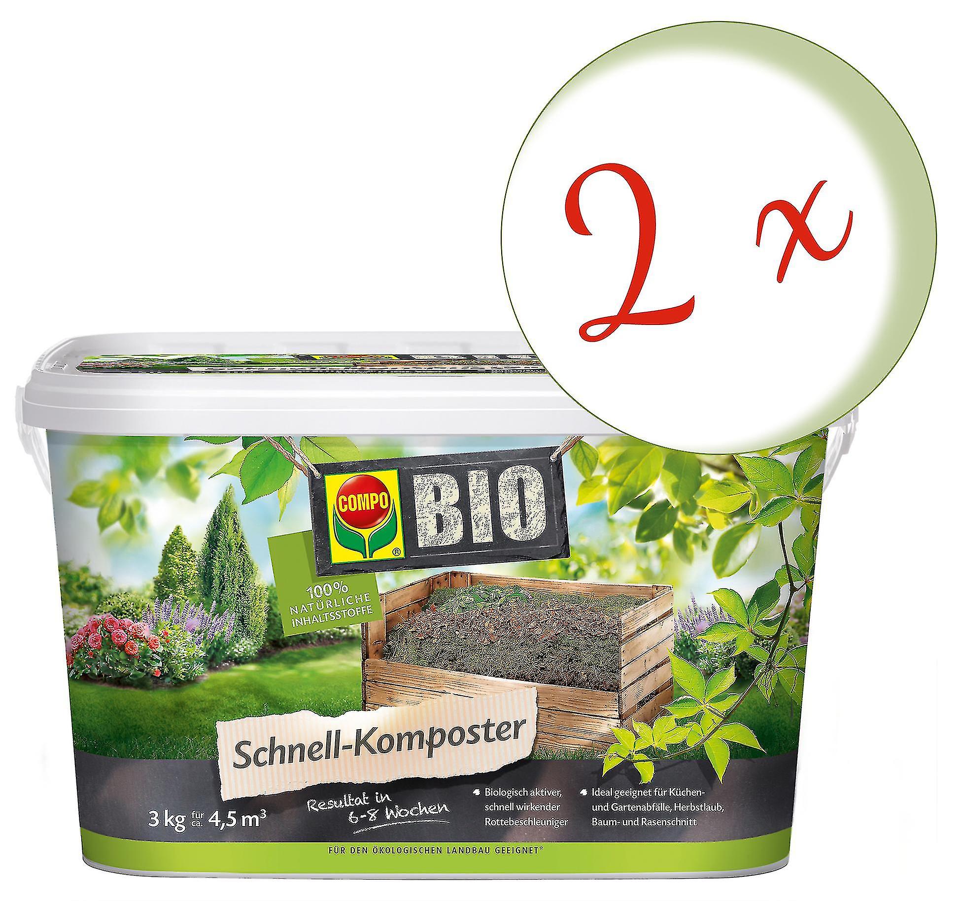 2 x COMPO BIO quick composter， 3 kg