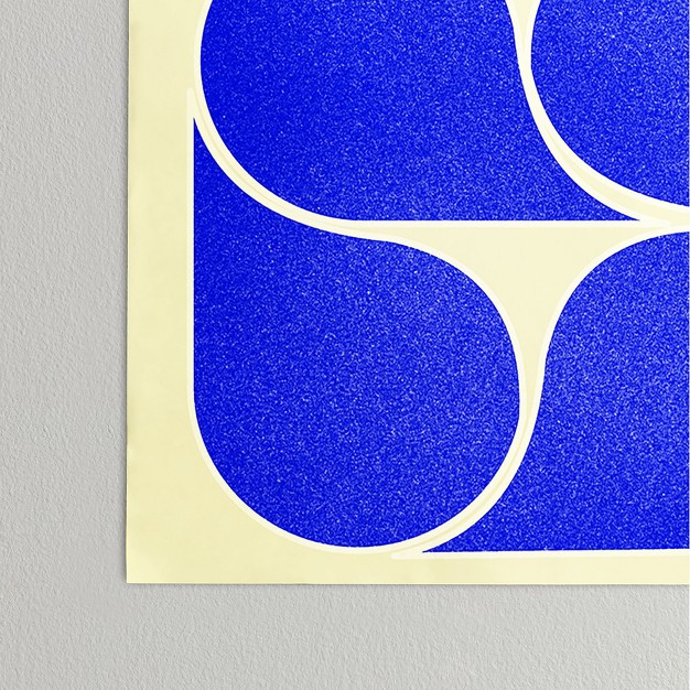 Showmemars Blue Midcentury Shapes No8 Poster Society6