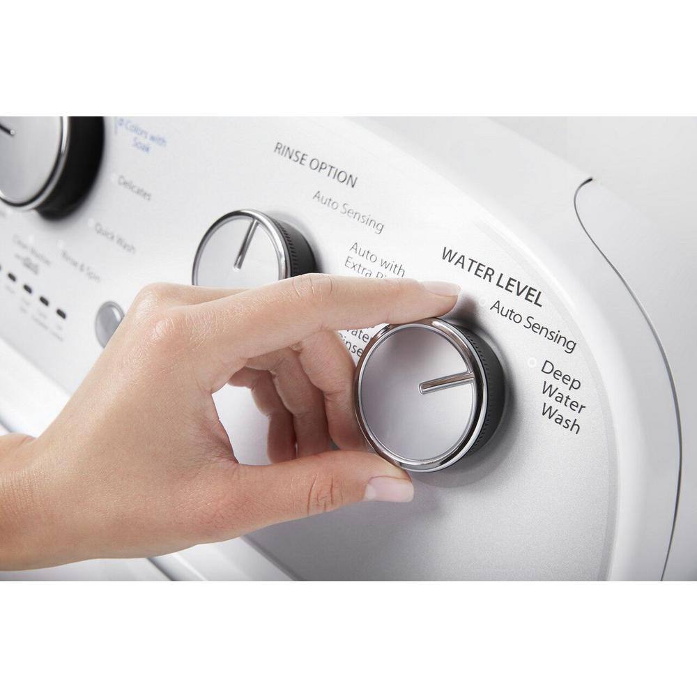 Whirlpool 27.5 in. 3.8 cu. ft. High-Efficiency White Top Load Washing Machine with Soaking Cycles WTW4955HW