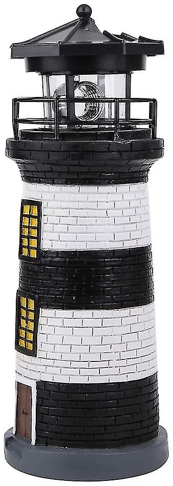 Solar Lighthouse， Led Solar Power Lighthouse Statue Rotating Outdoor Light Garden Yard Lawn Cra