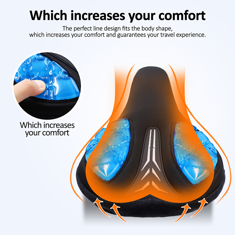 Bicycle Liquid Silicone Gels Breathable Comfortable Extra Soft Cycling Bike Saddle Cover