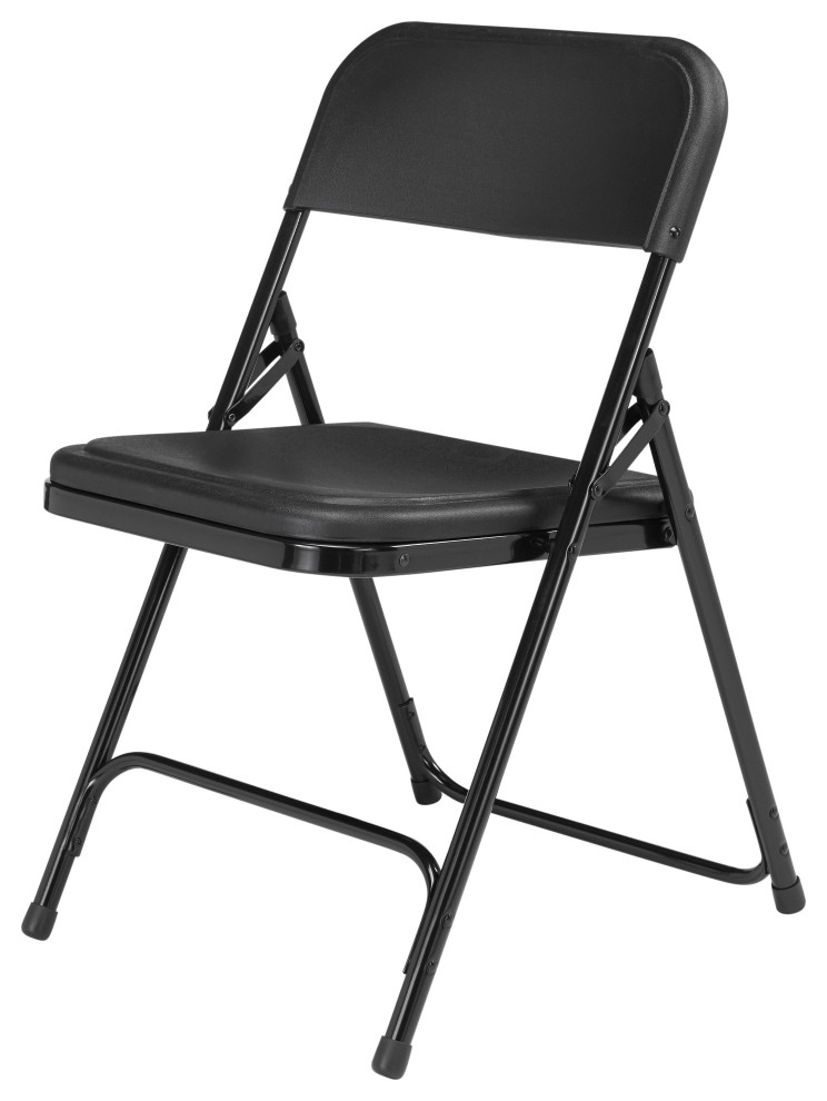 NPS 800 Premium Lightweight Plastic Folding Chair  Set of 4   Contemporary   Folding Chairs And Stools   by National Public Seating  Houzz