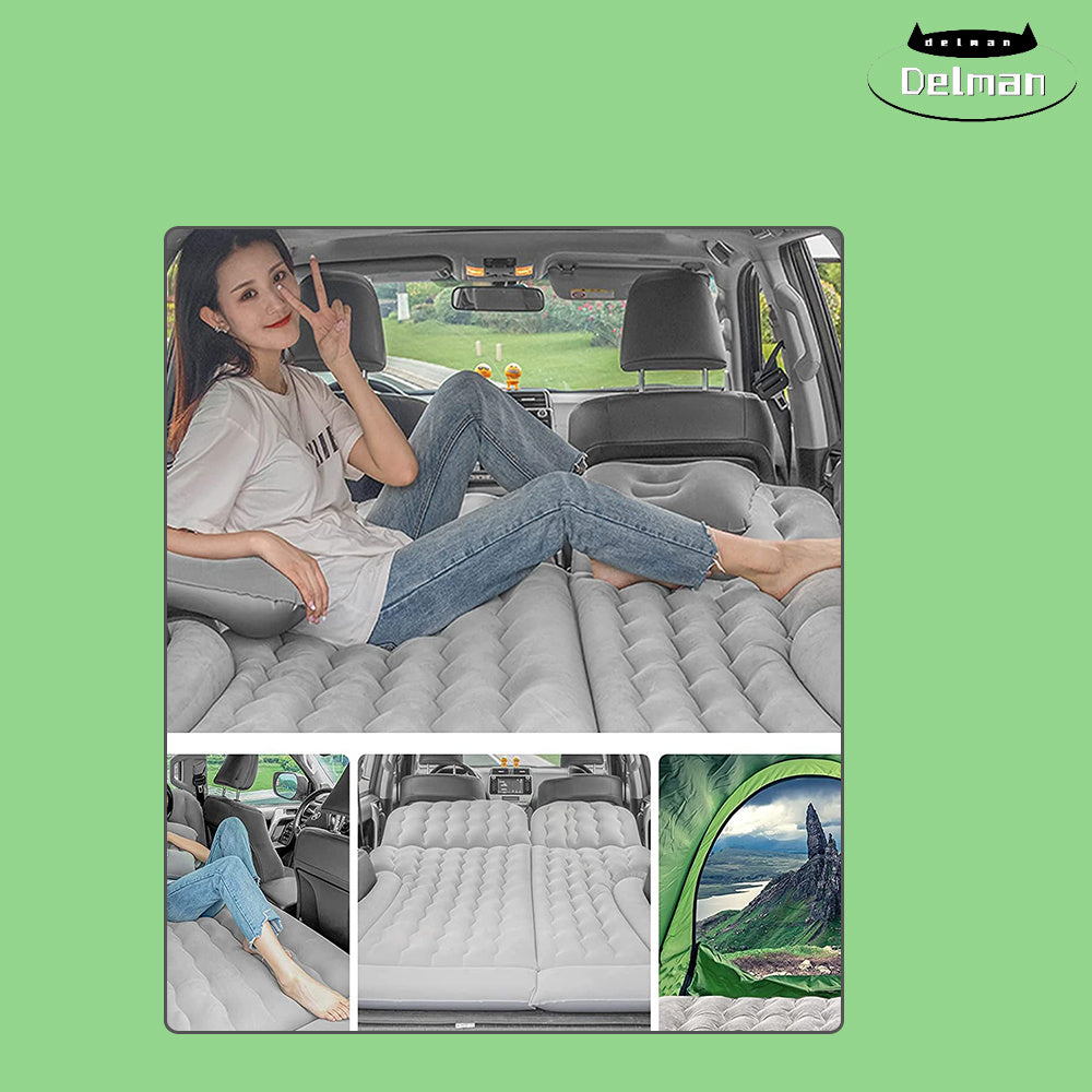 Air Mattress Car Bed Camping Cushion Pillow