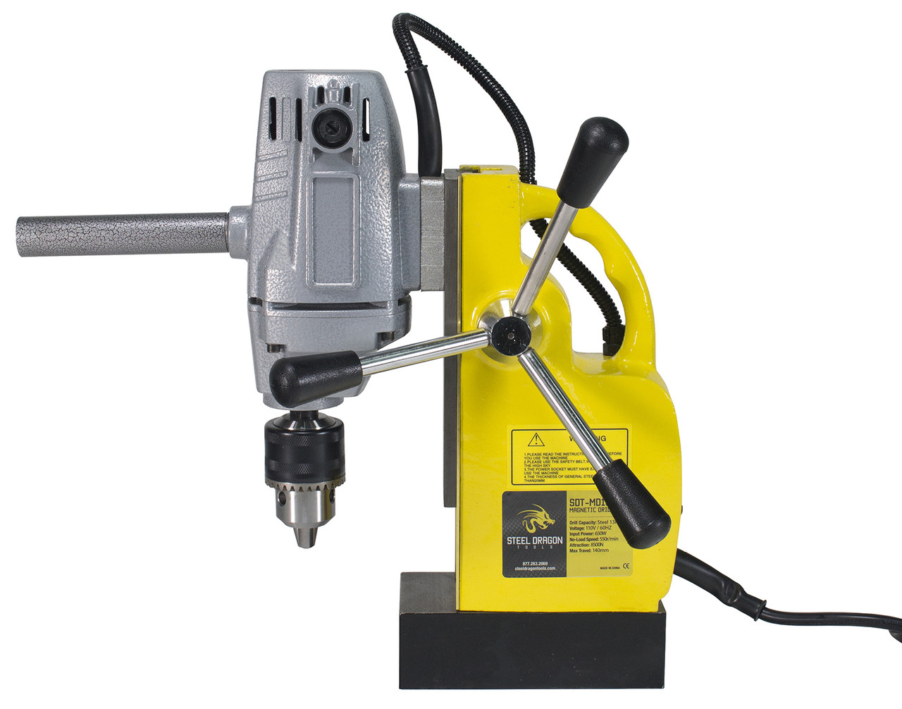 Steel Dragon Tools MD13 Magnetic Drill Press has 1/2 Boring Diameter