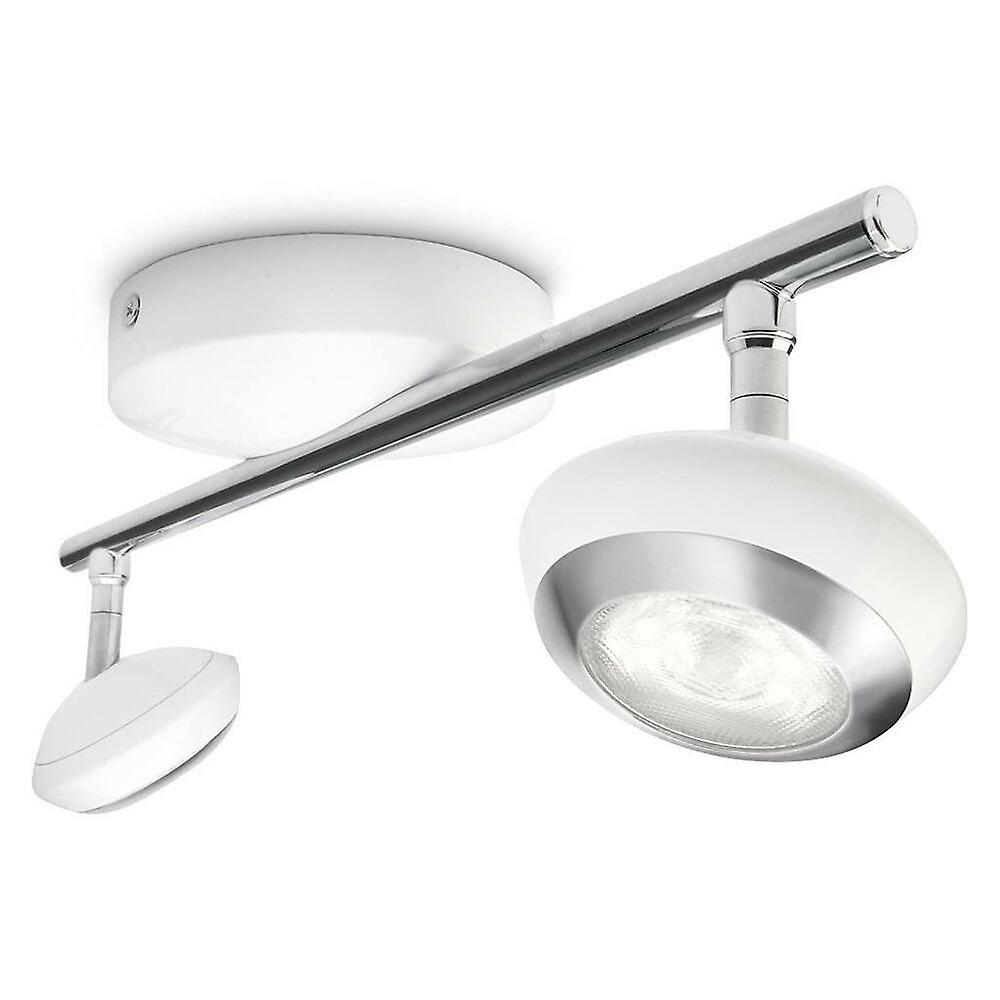 Philips Sepia Spot LED Dimmer Ceiling Light - Rotatable Heads - Aluminium White