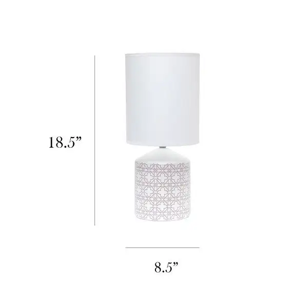 Simple Designs Fresh Prints Table Lamp