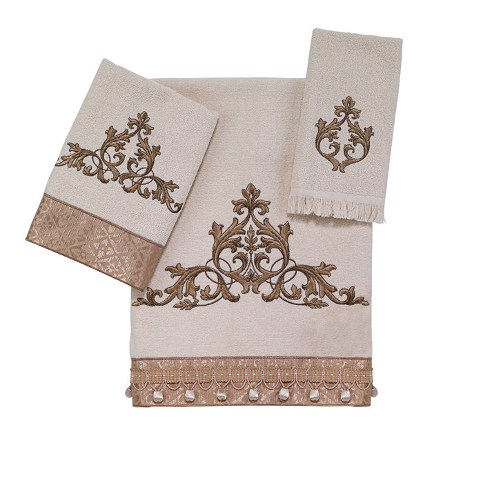 Avanti Monaco Embroidered Cotton Bath Towel 27 x 50