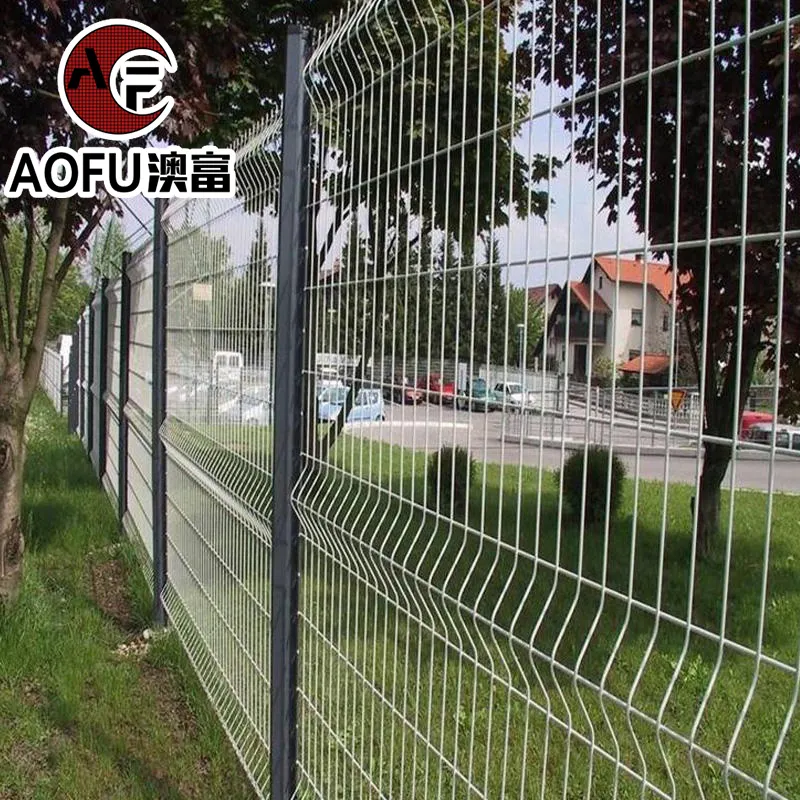 Welded Wire Mesh Fence PVC Coated Curved 3D Fence Panel  Outdoor Garden  3d Security Fence With Peach Post Fast supply