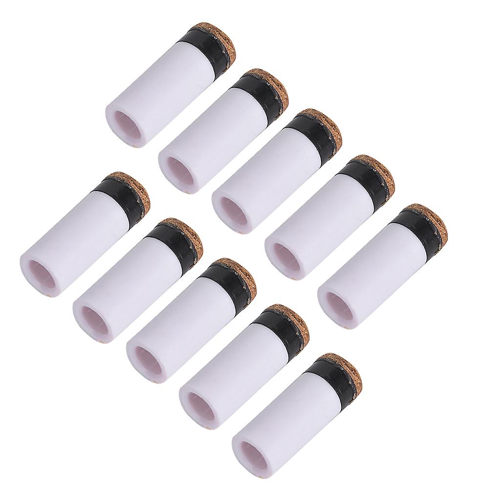 10pcs Snooker Pool Cue Pole Tip Billiards Rod Stick Replacement Parts Repair Tool Supplies Accessories12mm