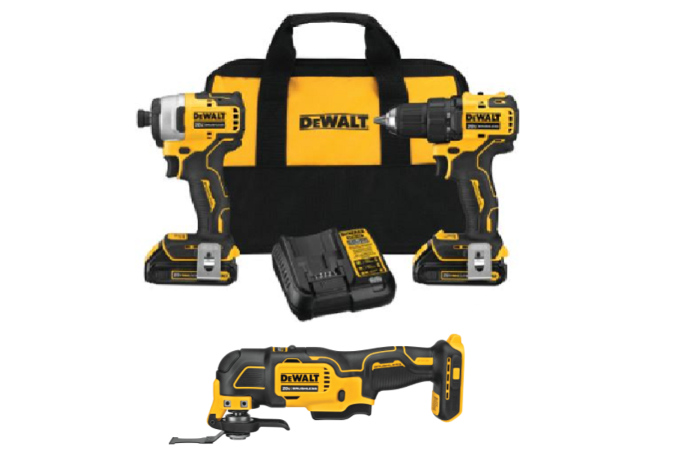 Atomic 20V MAX* Brushless Cordless 2-Tool Combo Kit with Oscillating Multi-Tool