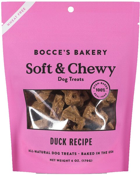 Bocce's Bakery Soft and Chewy Duck Recipe Dog Treats