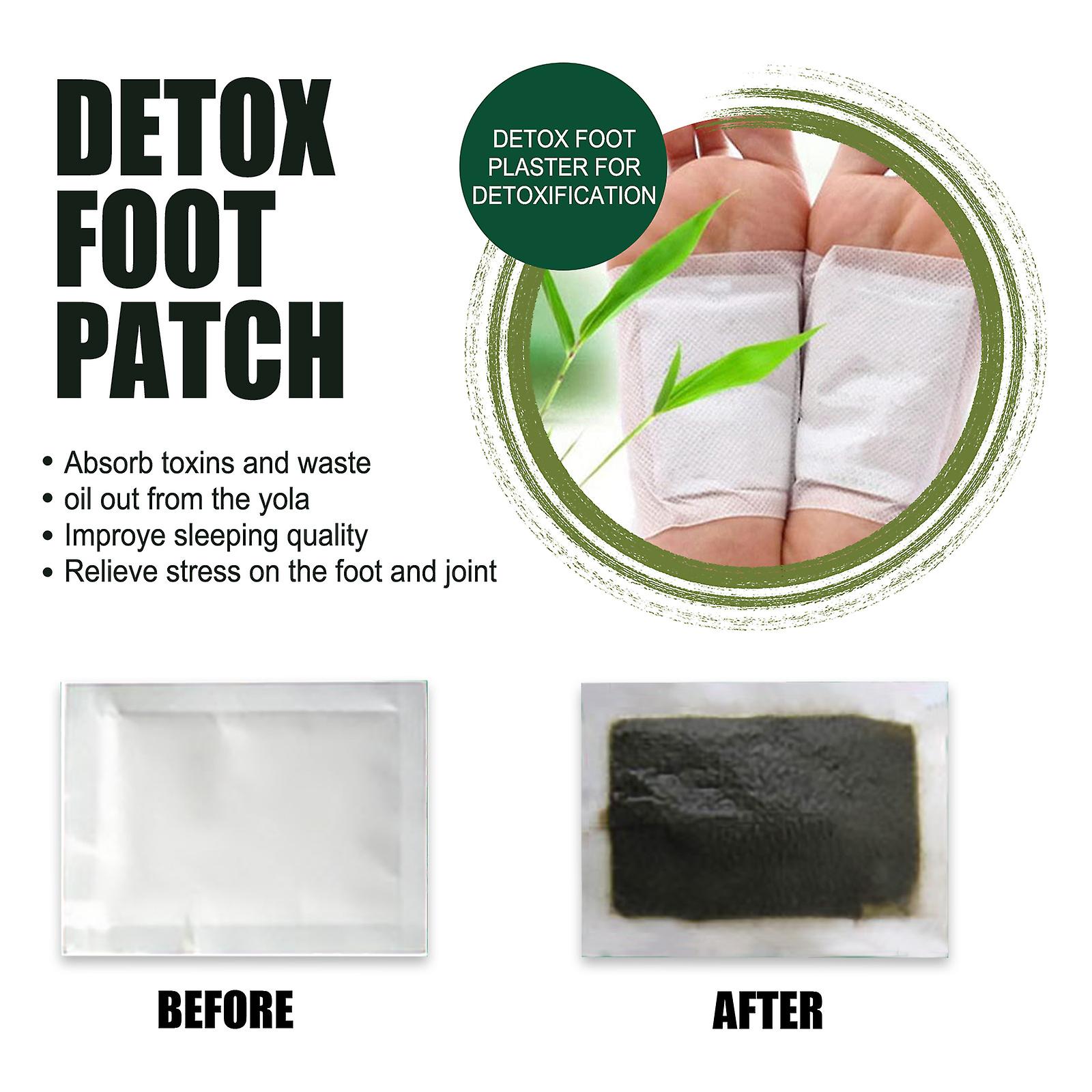 Natural Bamboo Charcoal Foot Patch Improves Headaches Back Pain Helps Sleep And Relieves Stress