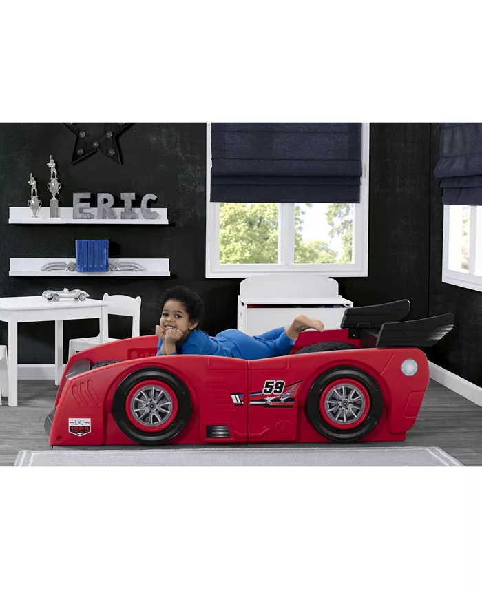 Delta Children Grand Prix Race Car Toddler and Twin Bed