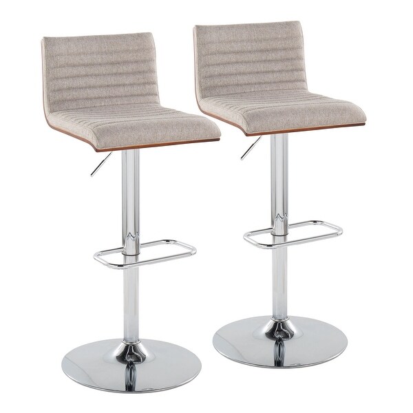 Carson Carrington Tyra Adjustable Bar Stool (Set of 2)