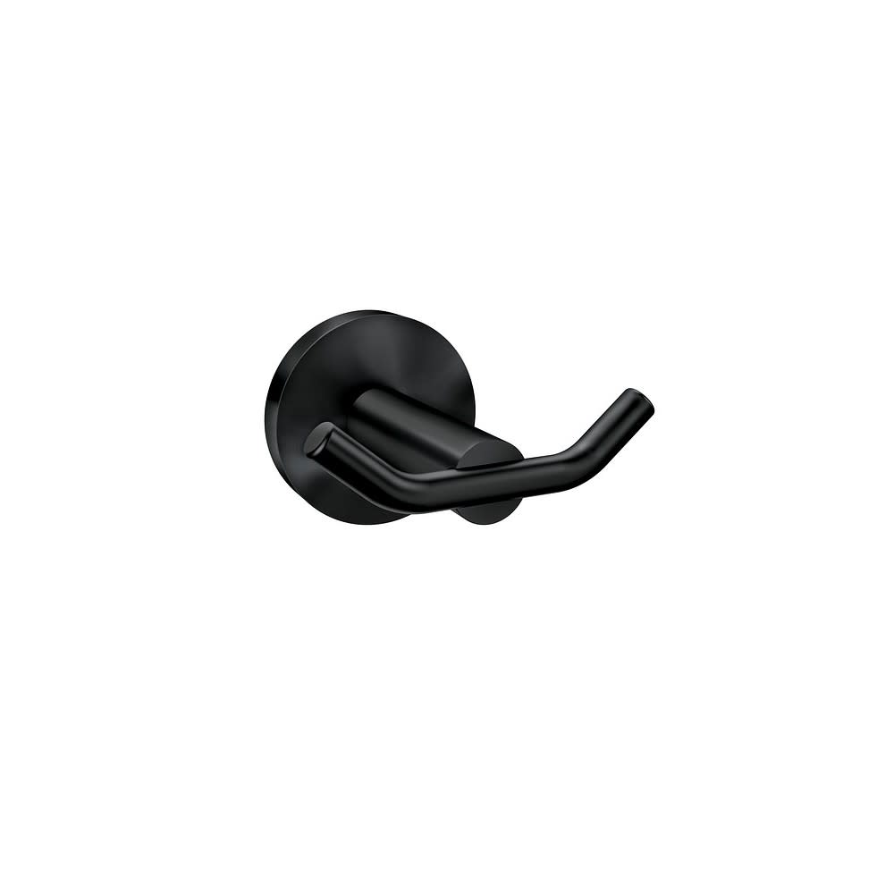 Moen Arlys 3 Double Robe Hook Matte Black Zinc