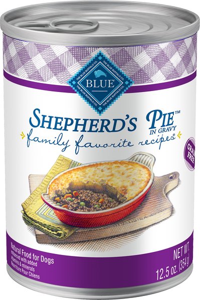 Blue Buffalo Family Favorite Grain-Free Recipes Shepherd's Pie Canned Dog Food