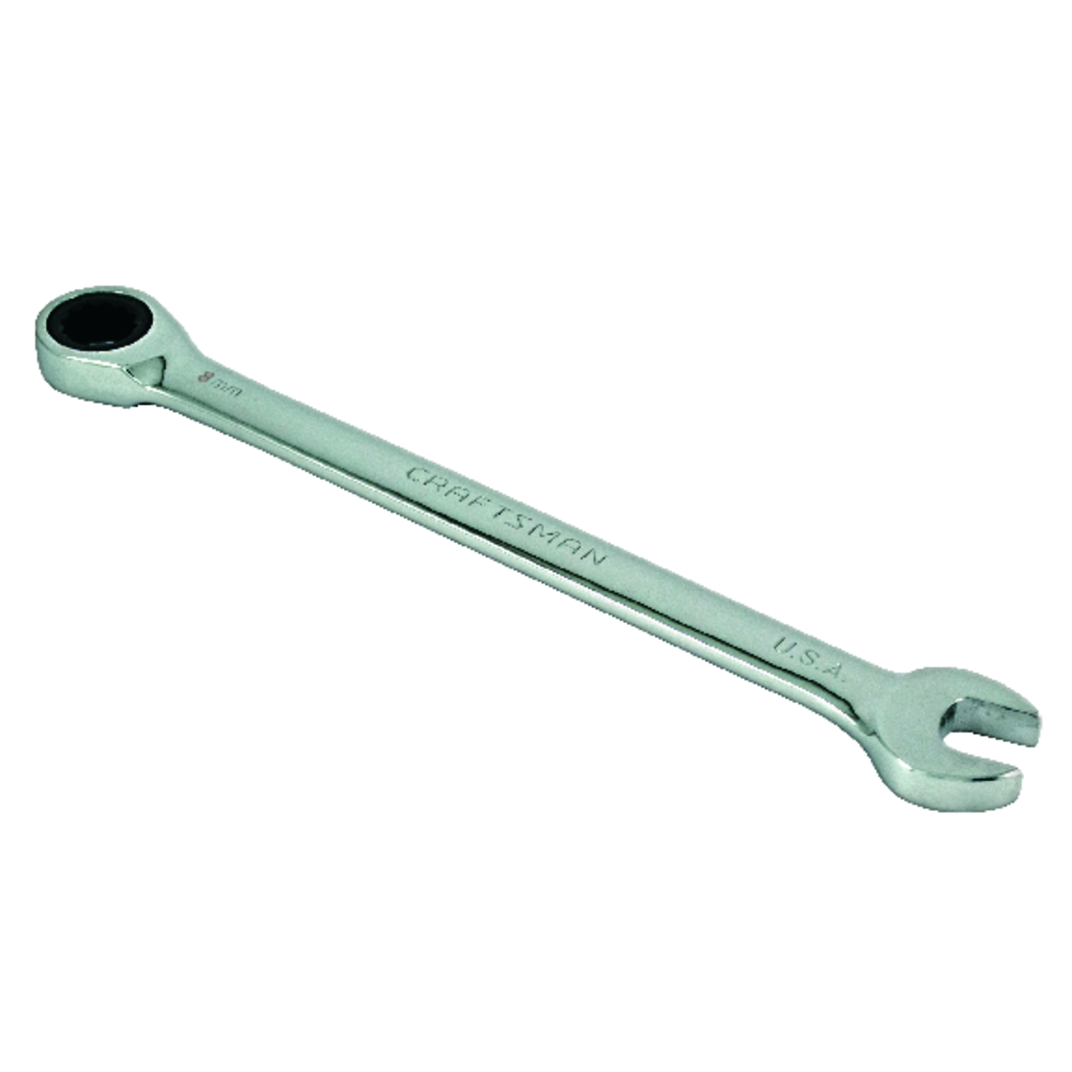 Craftsman 8 ml X 8 ml 12 Point Metric Ratcheting Combination Wrench 8.66 in. L 1 pc