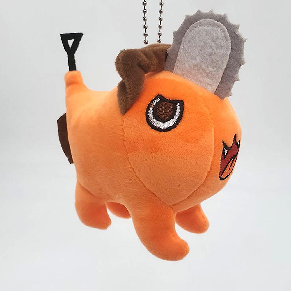 20pcs Anime Chainsaw Man Pochita Cute Plush Doll Keychain 10cm Stuffed Soft Toy Pendant Keyring For Kids Christmas Gifts，orange