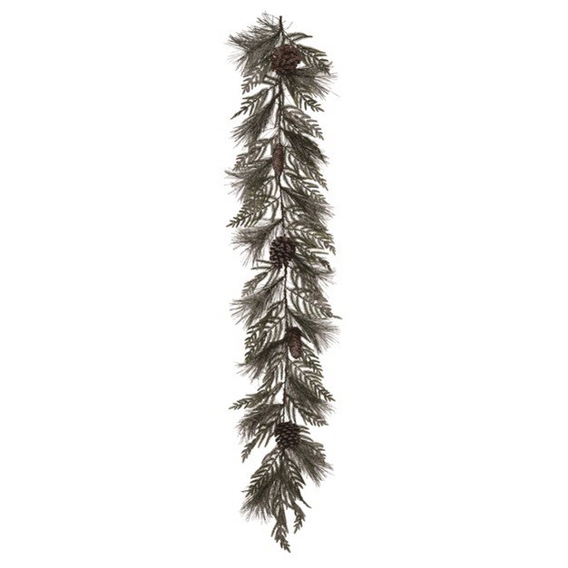 Transpac Artificial 60 In Multicolor Christmas Relaxed Greenery Garland