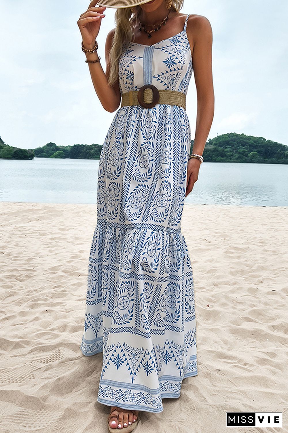 Floral Boho Sling Maxi Dress Wholesale