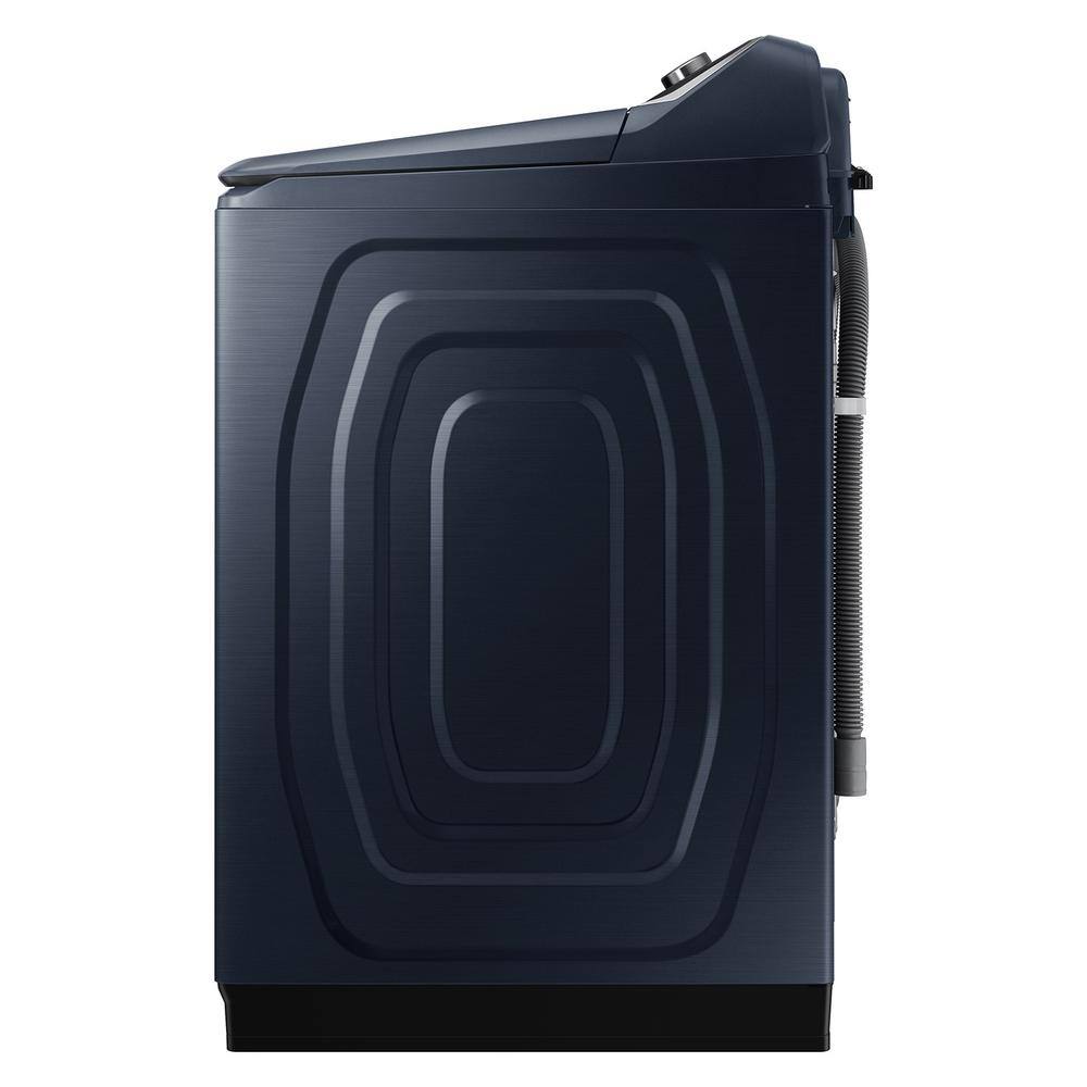  5.4 cu.ft. Smart Top Load Washer with Pet Care Solution and Super Speed Wash in brushed navy blue WA54CG7150AD