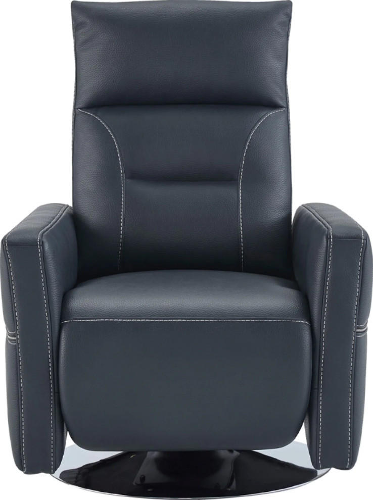 Elsie Modern Blue Leatherette Recliner Chair   Contemporary   Recliner Chairs   by V.S.D Furniture  Houzz